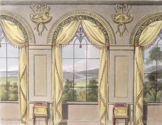Dining Room, Plate 88 from Ackermann
